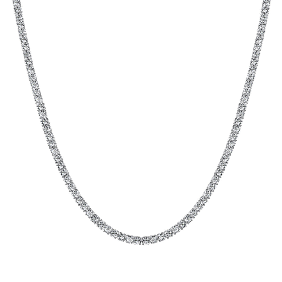 [Nova Jewelry]Delicate Round Shape Tennis Necklace