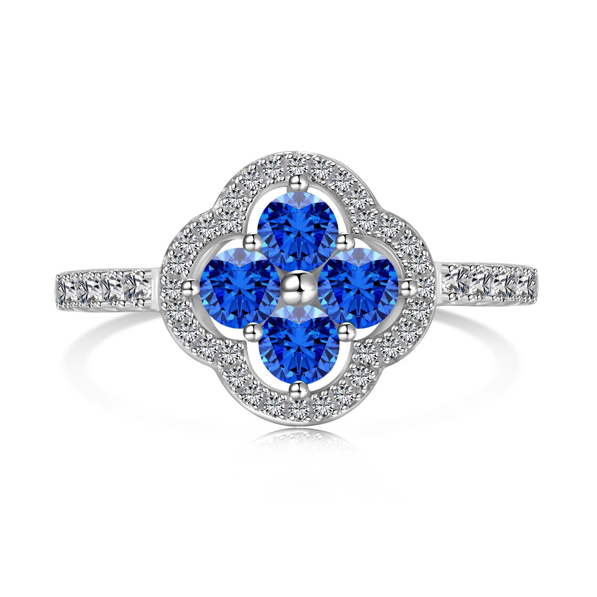 [Nova Jewelry]Four Leaf Clover Flower Design Ring