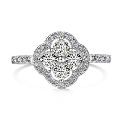 [Nova Jewelry]Four Leaf Clover Flower Design Ring