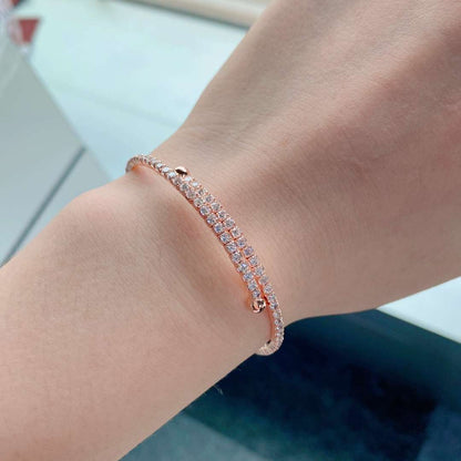 [Nova Jewelry]Row of Diamonds Round Fashion Bracelet