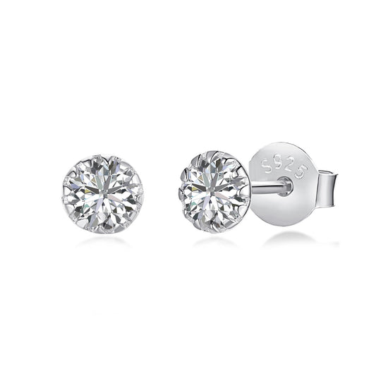 [Nova Jewelry]Sparkling Colorful Round Shape Earrings