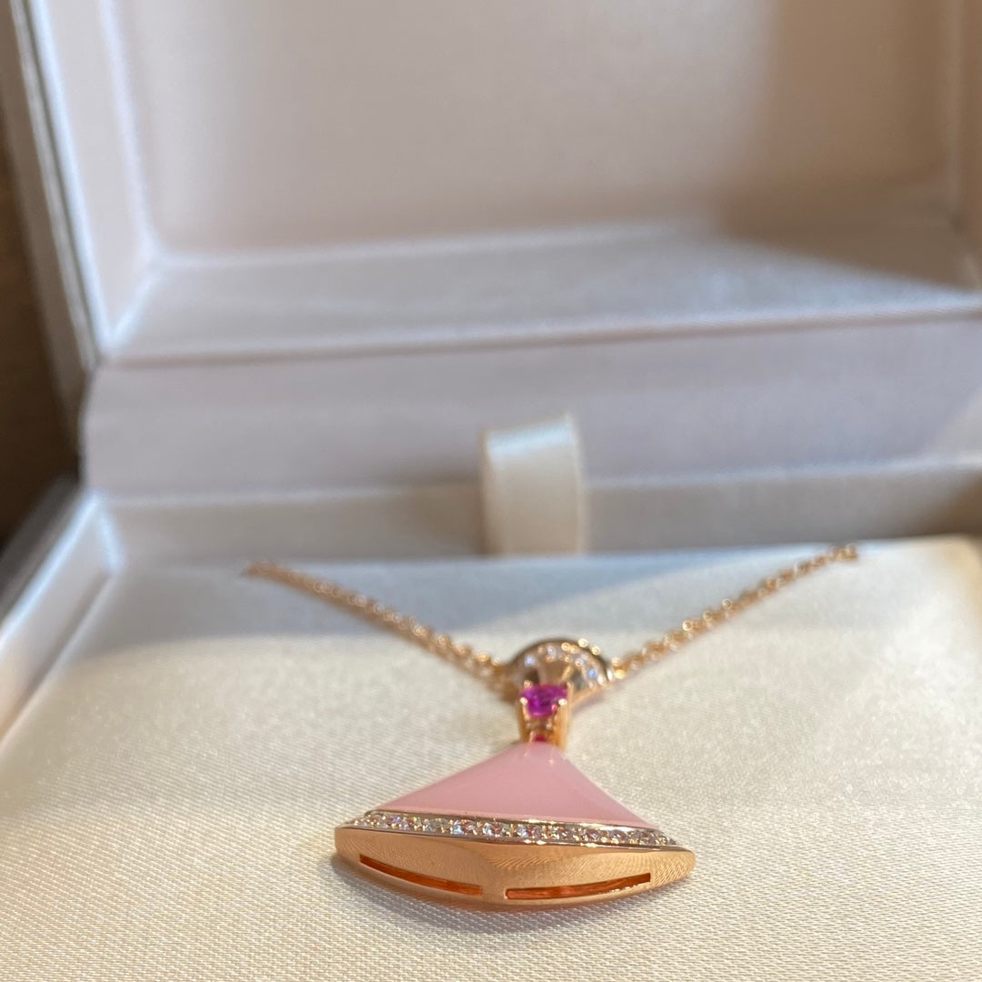 [BLUE TEARS]DREAM NECKLACE PINK OPAL