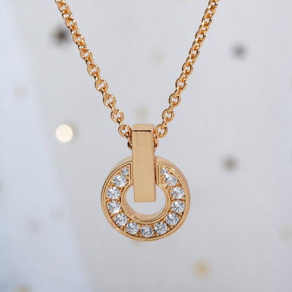[BLUE TEARS]GARI NECKLACE PINK GOLD DIAMOND
