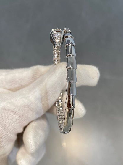 [BLUE TEARS]SERPENTI BRACELET DIAMONDS SILVER