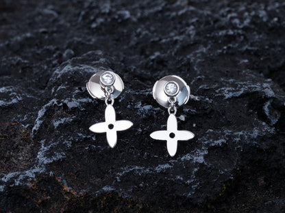 [BLUE TEARS]VIDYLLE SILVER DIAMOND MINI DROP EARRINGS