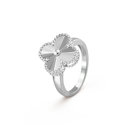 [BLUE TEARS]CLOVER SILVER RING