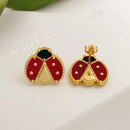[BLUE TEARS]LUCKY LADYBUG EARRINGS