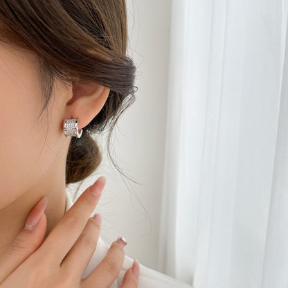 [BLUE TEARS]ZERO 1 DIAMOND PAVED EARRINGS