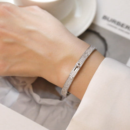 [BLUE TEARS]KELLY BRACELET DIAMOND PAVED