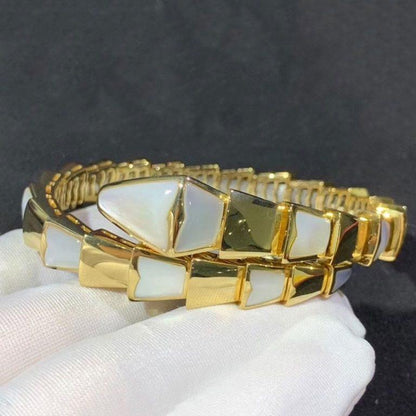 [BLUE TEARS]SERPENTI BRACELET MOP GOLD