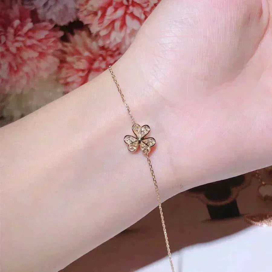 [BLUE TEARS]FRIVOLE GOLD FLOWER DIAMOND BRACELET