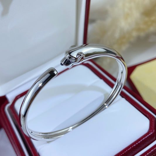 [BLUE TEARS]PANTHERE SILVER OPEN BRACELET